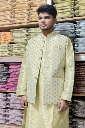 EGGSHELL LIGHT KHAHI PANJABI C-16