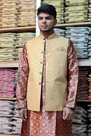 ORCHID PINK KOTI RED OCHRE PANJABI C-04