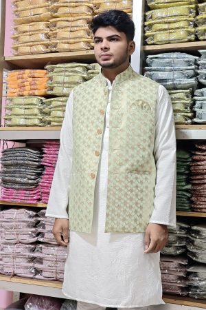 EGGSHELL KOTI WHITE GAINSBORO PANJABI C-07
