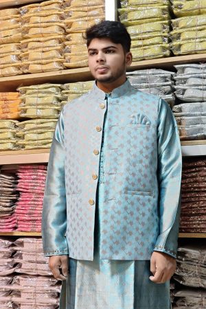 LIGHT BLUE KOTI TOURMALINE PANJABI C-20